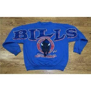 Vintage 90’s Buffalo Bills Spell Out Script Cliff Engle Sweatshirt XL Mafia